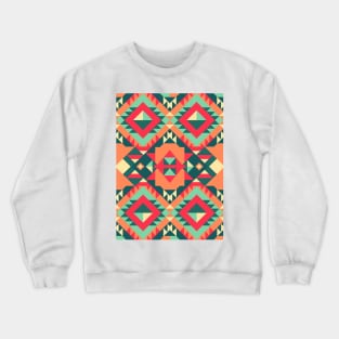 Summer Night Triangle Pattern Crewneck Sweatshirt